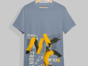 Cotton Half Sleeve Casual T-Shirt For Men - Gray