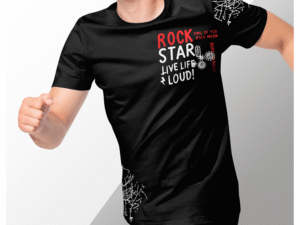 Cotton Half Sleeve Casual T-Shirt For Men - Black