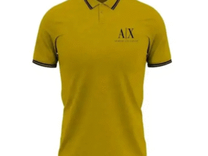 Cotton Polo T-Shirt For Men - Yellow