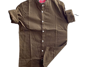 Cotton Full Sleeves Shirt For Men - Dark Brown