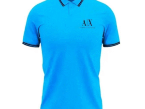 Nylon Polo T-Shirt For Men - Blue