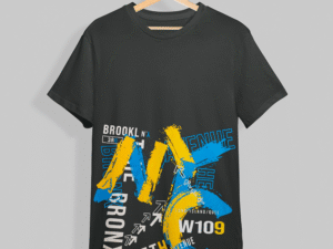 Cotton Half Sleeve Casual T-Shirt For Men - Black