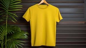 Cotton Polo T-Shirt For Men - Yellow - Image 3